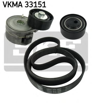 VKMA 33151 SKF Belt Drive V-Ribbed Belt Set