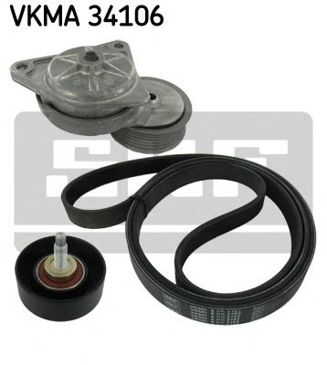 VKMA 34106 SKF V-Ribbed Belt Set