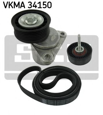 VKMA 34150 SKF Belt Drive V-Ribbed Belt Set