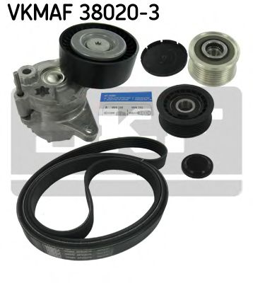VKMAF 38020-3 SKF V-Ribbed Belt Set