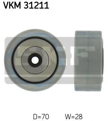 VKM 31211 SKF Belt Drive Deflection/Guide Pulley, v-ribbed belt