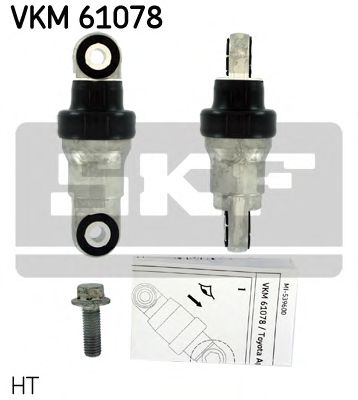 VKM 61078 SKF Vibration Damper, v-ribbed belt