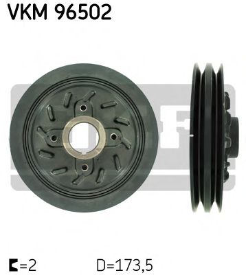 VKM 96502 SKF Belt Drive Belt Pulley, crankshaft