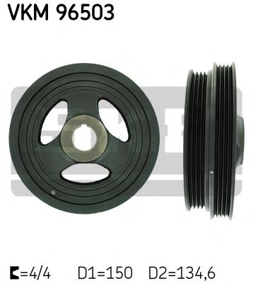 VKM 96503 SKF Belt Drive Belt Pulley, crankshaft