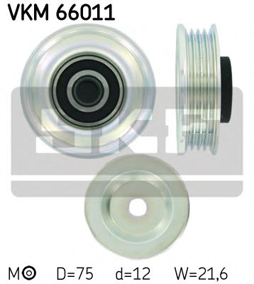 VKM 66011 SKF Belt Drive Deflection/Guide Pulley, timing belt