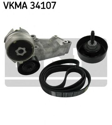 VKMA 34107 SKF V-Ribbed Belt Set