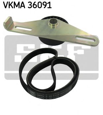 VKMA 36091 SKF Belt Drive V-Ribbed Belt Set