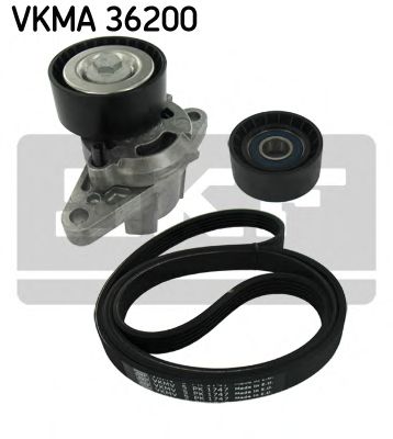 VKMA 36200 SKF Belt Drive V-Ribbed Belt Set
