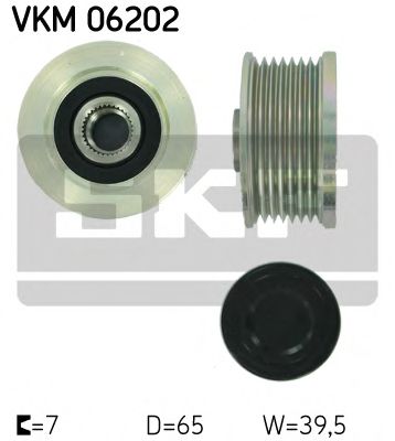 VKM 06202 SKF Alternator Freewheel Clutch