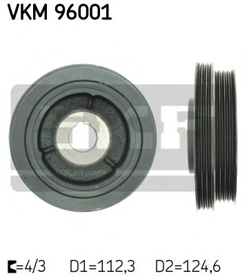 VKM 96001 SKF Belt Pulley, crankshaft