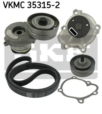 VKMC 35315-2 SKF Water Pump + V-Ribbed Belt Kit