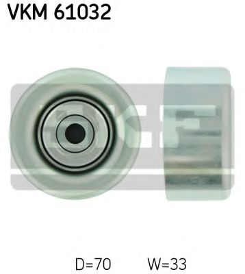 VKM 61032 SKF Deflection/Guide Pulley, v-ribbed belt