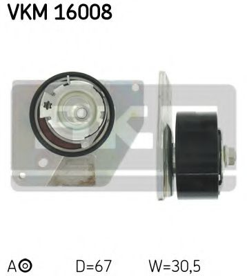 VKM 16008 SKF Tensioner Pulley, timing belt