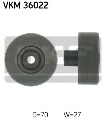 VKM 36022 SKF Deflection/Guide Pulley, v-ribbed belt