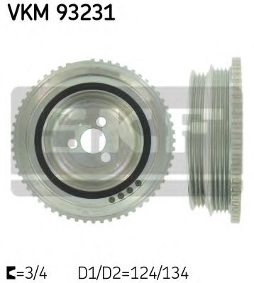 VKM 93231 SKF Belt Pulley, crankshaft