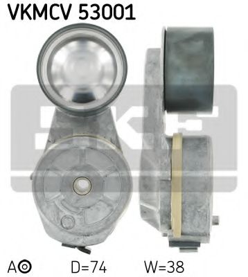 VKMCV 53001 SKF Tensioner Pulley, v-ribbed belt