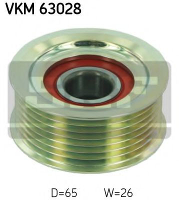 VKM 63028 SKF Belt Drive Deflection/Guide Pulley, v-ribbed belt