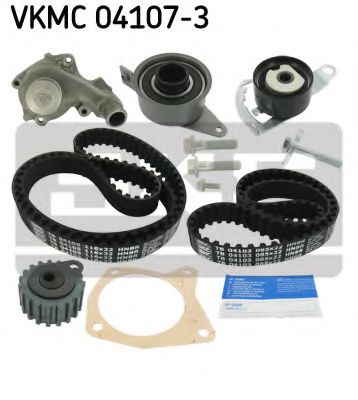VKMC 04107-3 SKF Cooling System Water Pump & Timing Belt Kit