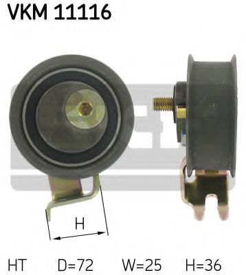 VKM 11116 SKF Ременный привод Натяжной ролик, ремень ГРМ