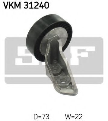 VKM 31240 SKF Deflection/Guide Pulley, v-ribbed belt
