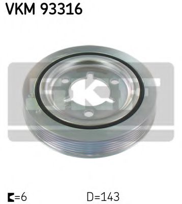 VKM 93316 SKF Belt Pulley, crankshaft
