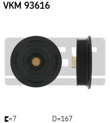 VKM 93616 SKF Belt Pulley, crankshaft