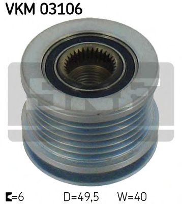 VKM 03106 SKF Alternator Alternator Freewheel Clutch