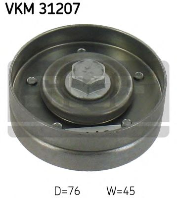 VKM 31207 SKF Belt Drive Deflection/Guide Pulley, v-ribbed belt
