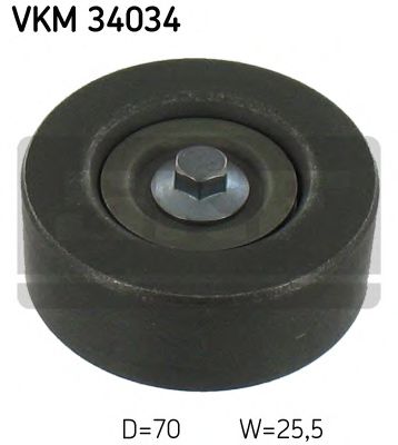 VKM 34034 SKF Belt Drive Deflection/Guide Pulley, v-ribbed belt