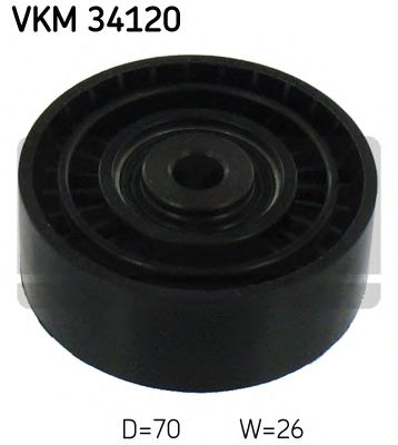 VKM 34120 SKF Deflection/Guide Pulley, v-ribbed belt