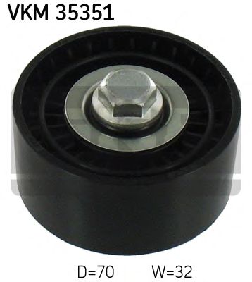 VKM 35351 SKF Deflection/Guide Pulley, v-ribbed belt