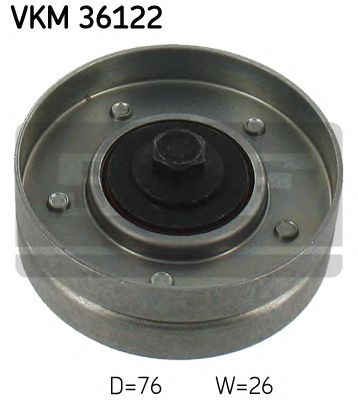 VKM 36122 SKF Deflection/Guide Pulley, v-ribbed belt