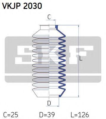 VKJP 2030 SKF Комплект пылника, рулевое управление