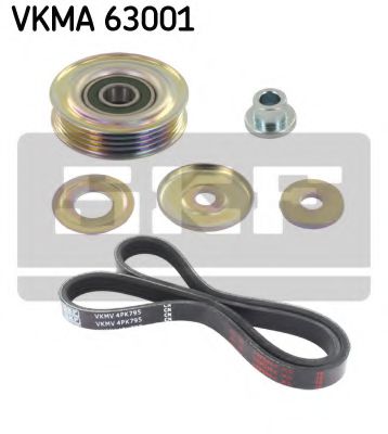 VKMA 63001 SKF V-Ribbed Belt Set