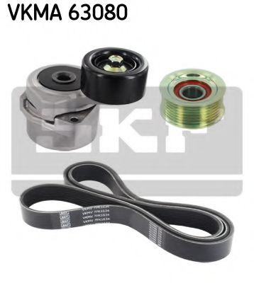 VKMA 63080 SKF Belt Drive V-Ribbed Belt Set