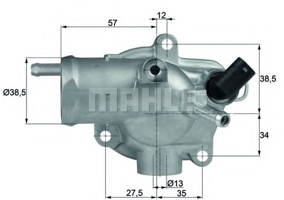 TH 13 92 BEHR Thermostat, coolant