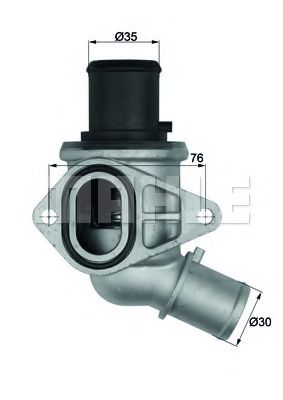 TI 116 70 BEHR Cooling System Thermostat, coolant