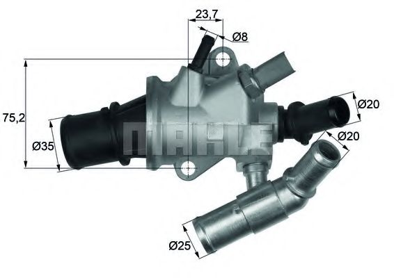 TI 175 88 BEHR Cooling System Thermostat, coolant
