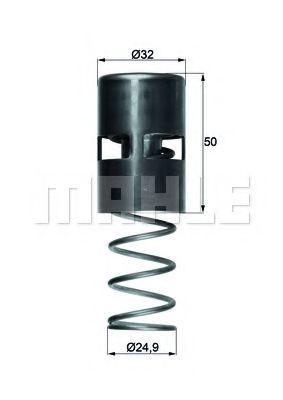 TO 2 83 BEHR Lubrication Thermostat, oil cooling