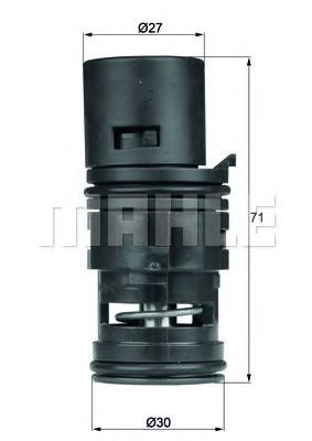 TO 7 75 BEHR Lubrication Thermostat, oil cooling