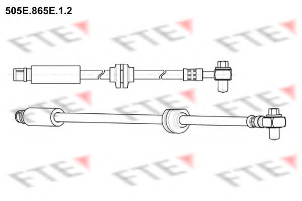 505E.865E.1.2 FTE Brake System Brake Hose