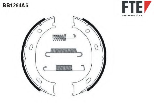 BB1294A6 FTE Brake System Brake Shoe Set, parking brake