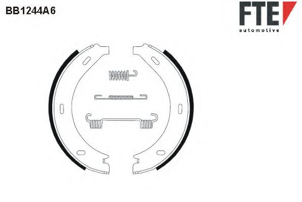 BB1244A6 FTE Brake System Brake Shoe Set