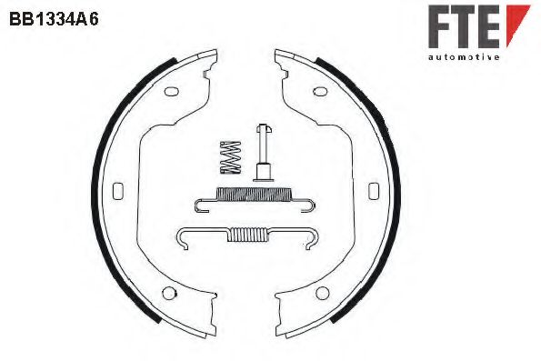 BB1334A6 FTE Brake Shoe Set, parking brake