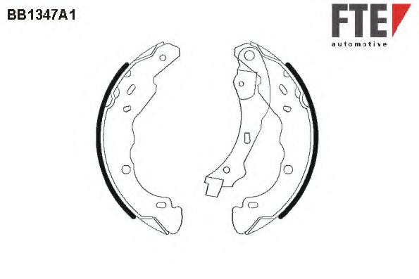 BB1347A1 FTE Brake System Brake Shoe Set