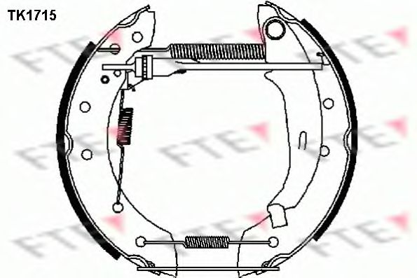 TK1715 FTE Brake Set, drum brakes
