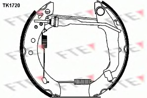 TK1720 FTE Комплект тормозных колодок