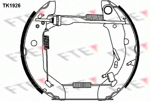 TK1926 FTE Brake System Brake Shoe Set