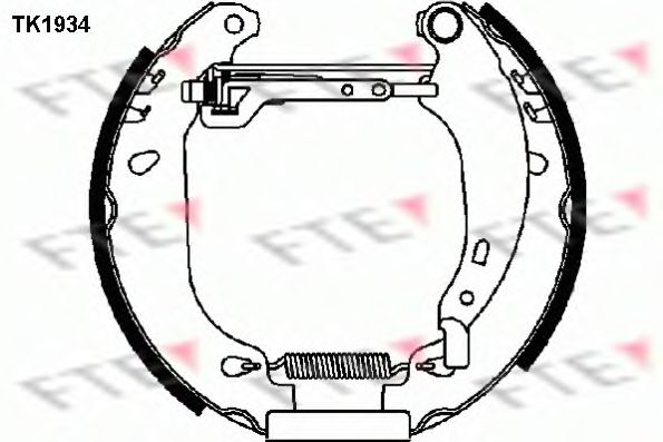 TK1934 FTE Brake Set, drum brakes