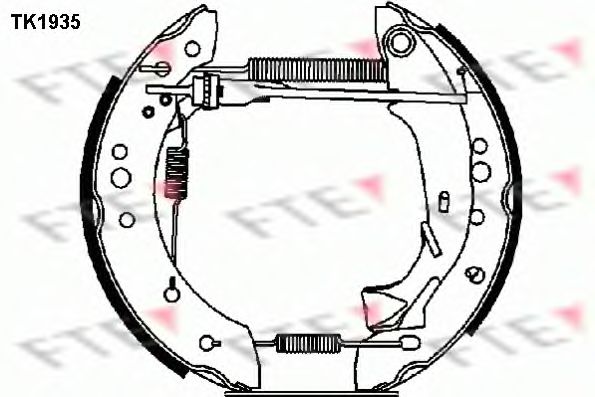 TK1935 FTE Brake Shoe Set